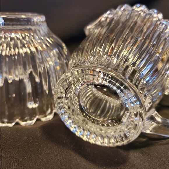 Vintage Mikasa Crystal Creamer n Covered Sugar in Royal Suite - Picture 8 of 11